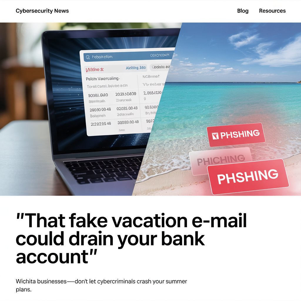 monitor with phishing email showing